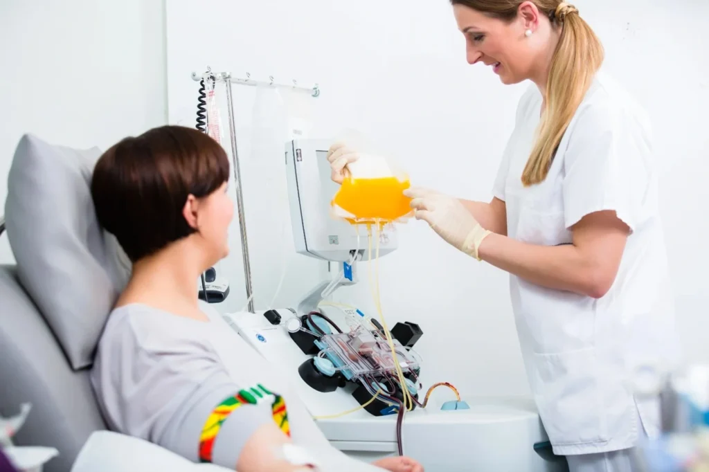 Women undegoing Therapeutic Plasma Exchange Treatment